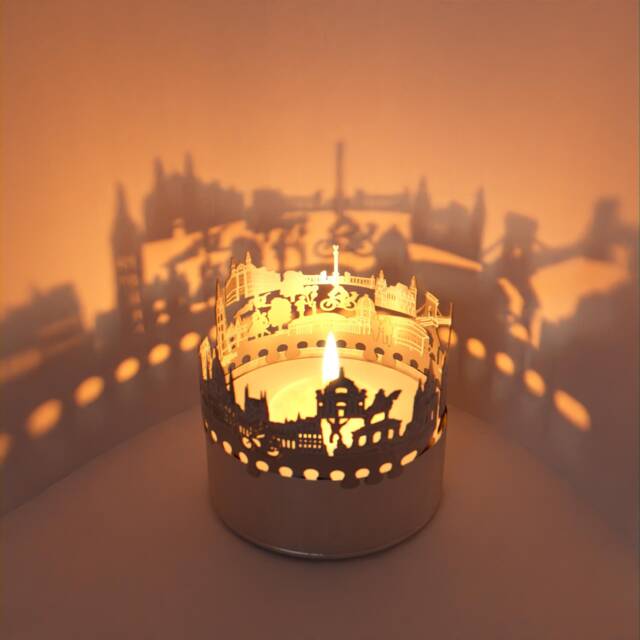 Budapest Skyline Shadow Play Stunning Lantern Candle Attachment - Souvenir For Fans - image 1