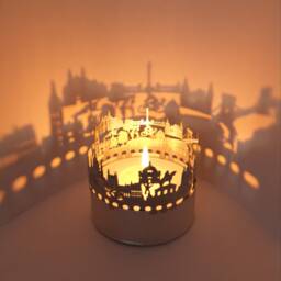Budapest Skyline Shadow Play Stunning Lantern Candle Attachment - Souvenir For Fans