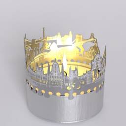 Budapest Skyline Shadow Play Stunning Lantern Candle Attachment - Souvenir For Fans - thumbnail 4