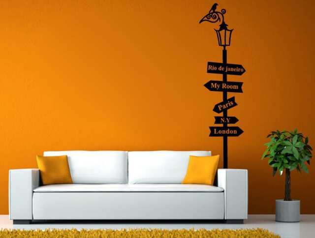 Rio De Janeiro My Room Paris New York City Ny London Road Street Sign Wall Window Vehicle Sticker Decal Vinyl Fathead Mural Decor L2065 - image 1