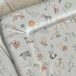 Alphabet Baby Changing Mat, Alphabet Animal Changing Mat, A-Z Baby Change Nursery Mat - thumbnail 2