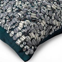 "Handmade Bling Toss Cushion 16""x16" - thumbnail 2