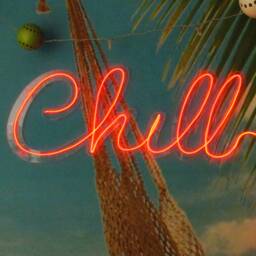 Chill Neon Sign - Wall Art Decoration Gifts For The Home Bar Man Cave Area Bedroom Game Room - thumbnail 1