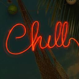 Chill Neon Sign - Wall Art Decoration Gifts For The Home Bar Man Cave Area Bedroom Game Room - thumbnail 2