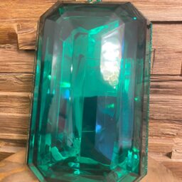 Emerald Green Jewel Christmas Ornament 9-Inch Acrylic Gem - thumbnail 2
