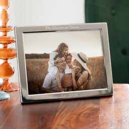 Personalised Luxury Silver Plated Landscape Picture Frame - thumbnail 3