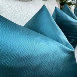 Scatter Teal Cushion Cover, Textured Sateen Pillow Luxury Throw Modern Sofa Harlequin Fabric - thumbnail 2
