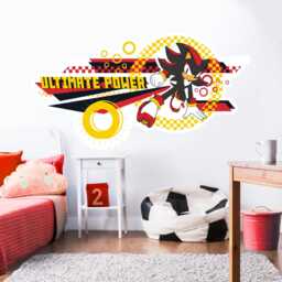 Sonic The Hedgehog Wall Sticker - Shadow Ultimate Power Art - thumbnail 2