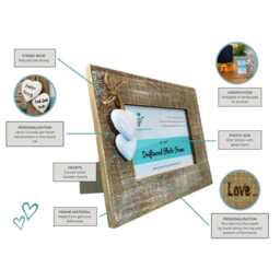 Every Blonde Needs A Ginger Best Friend - Personalised Driftwood Style Photo Frame 6x4 - thumbnail 3