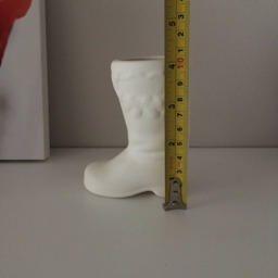 Ready To Ship, Ceramic Pencil Holder, Pen Storage, Christmas Boot, Decor, Office Desk Bisque, Christmas, Santa Boot - thumbnail 4