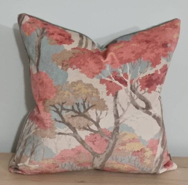 Linwood Omega Prints Arboreal Cloud & Velvet Cushion Cover 40x40 cm - image 1