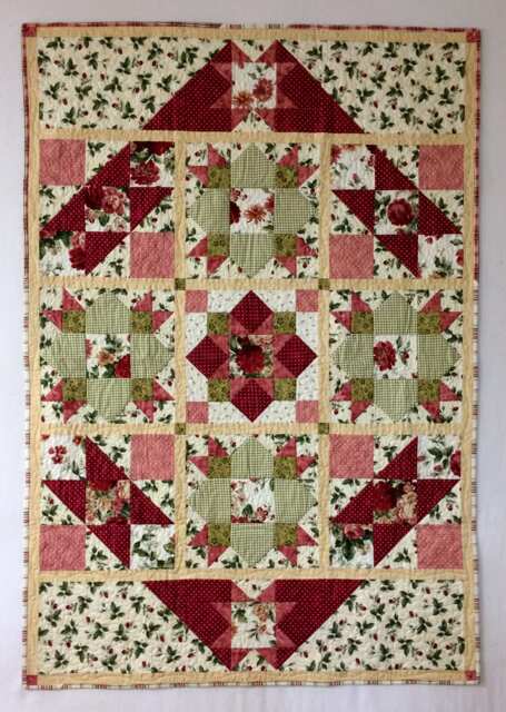 Quilted Throw/Crib Quilt/Baby Quilt/Bed Runner - image 1