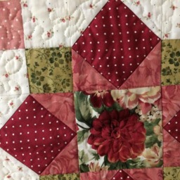 Quilted Throw/Crib Quilt/Baby Quilt/Bed Runner - thumbnail 3