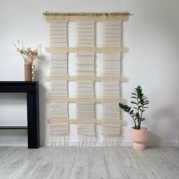 Textile Fibre Art - Wall Tapestry Large Hanging Fiber Woven Decor For Bedroom - thumbnail 2