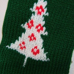 Personalized Hand Knitted Christmas Stocking - thumbnail 2