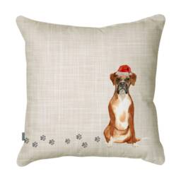Christmas Velour Cushion Handmade Festive Pillow, Made in UK - thumbnail 3