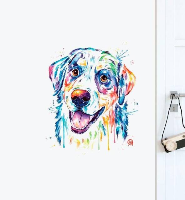 Burnese Mountain Dog Wall Sticker Decal - Illustration Stickers, Animals Decals, Home Decor, Illustrations