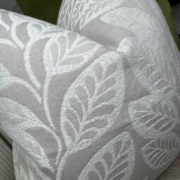 Natural Leaves Design Throw Pillow Cover, Decorative Handmade Accent Cushion Case For Sofa Couch Bedroom Home Decor , Beige 16 - thumbnail 3