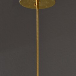 The Cambria Pendant Light - Colored Blown Glass Orb With Brass Hardware Unique Hancrafted Lighting - thumbnail 3