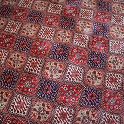10x12 Ft Large Afghan Rug, Top Quality Hand Knotted Soft Wool Area Geometric Bukhara Oriental Turkmen Bedroom Living Room Rug - thumbnail 3