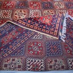 10x12 Ft Large Afghan Rug, Top Quality Hand Knotted Soft Wool Area Geometric Bukhara Oriental Turkmen Bedroom Living Room Rug - thumbnail 4