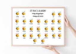 Personalised End Of Year Gift For Teacher , Term Print, School Leavers Gift, Thank You Leaving Child - thumbnail 1