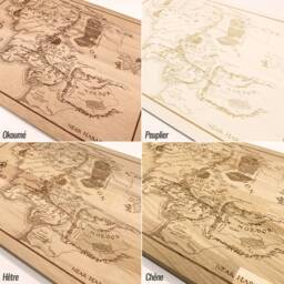 Gibson Guitar Patent/Woodcut Wood Engraved Table Custom Decoration - thumbnail 2