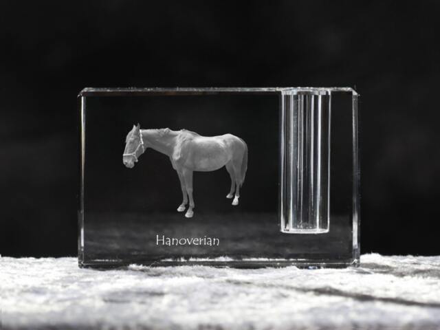 Hanoverian , Crystal Pen Holder With Horse, Souvenir, Decoration, Limited Edition, Collection - image 1