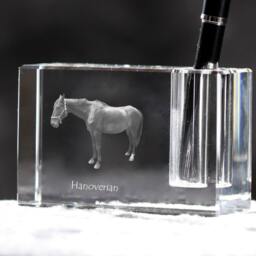 Hanoverian , Crystal Pen Holder With Horse, Souvenir, Decoration, Limited Edition, Collection - thumbnail 2