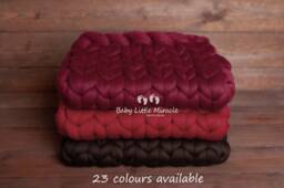 Exclusive Wool Blanket, Chunky Christmas Photo Prop, Baby Photography, Newborn Prop, Newborn Props, Newborn Posing
