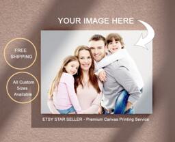 Canvas Print From Your Photos Personalized Wall Art, Custom Decor, Christmas Gift - thumbnail 1