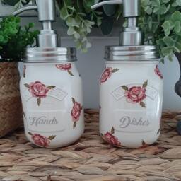 Various Emma Bridgewater Inspired Kilner Soap Dispenser Kitchen Set/Bathroom Set. Available With Or Without Bamboo Stand. Dispenser - thumbnail 4