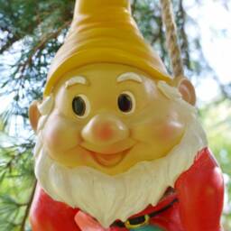 Garden Gnome Hanging From A Rope, Garden, Gifts , Tree Ornament Novelty - thumbnail 2