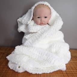 Baby Blanket Hhandmade Baby Cuddly Gift For Shower Boy Birth Present Unisex - thumbnail 2