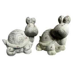 Resin Stone Effect Tortoise Garden Decoration Ornament - thumbnail 3