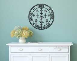 Archangel Sigil Uriel Vinyl Wall Art, Angel Symbol, Mystic Seal, Of Wisdom - thumbnail 1