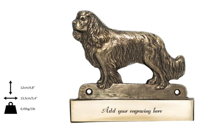 Cavalier, Dog Plaque, Can Be Engraved, Limited Edition, Artdog - image 1