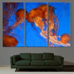 Jellyfish Canvas Print Ocean Life Wall Art - thumbnail 2