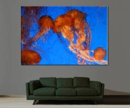 Jellyfish Canvas Print Ocean Life Wall Art - thumbnail 1