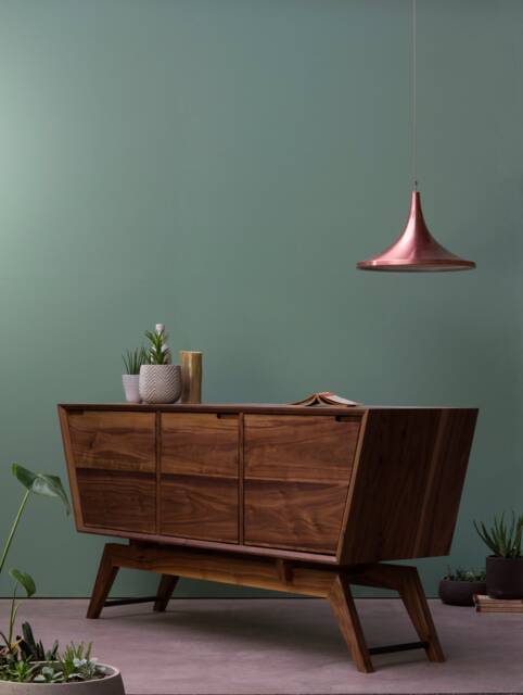 Konk ??? Three Cupboard Zonk [Walnut] Bespoke Sizes Available Mid Century Console Tv Stand With Storage, Modern Media Unit - image 1