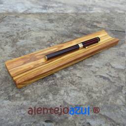 Pen Tray Olive Wood Penholder Wooden Shelf Case Alentejoazul Office Desk Storage , Present For Men, Wooden Natural Portugal