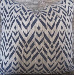 Designer Pillow Cover, Arwtex, Navy Blue - thumbnail 1