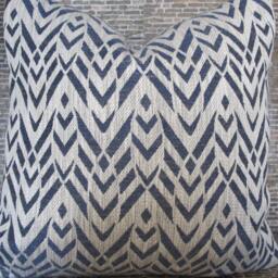 Designer Pillow Cover, Arwtex, Navy Blue - thumbnail 2