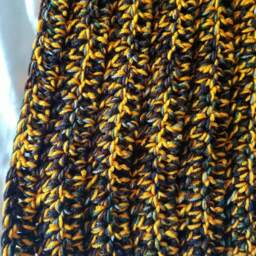 Hand Made Crochet Blanket Afghan Multi Color Camouflage - thumbnail 4