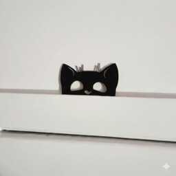Cat Face Light Switch & Doorframe D??cor - 3D Printed Textured - thumbnail 2
