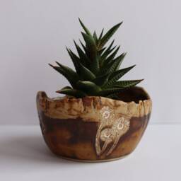Mothers Day Plant Pots, Pottery Handmade Planter, Ceramic Pot, Planter Gift, Succulent Outdoor & Indoor Home Decor - thumbnail 2