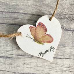 Insect Bunting, Wooden Garland For Nature Lover, Handmade Gardening Gifts, Butterfly Wall Decor - thumbnail 3