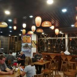 Handwoven Bamboo Pendant Light Rustic Chandelier - thumbnail 2