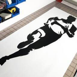 Track Runner Sticker Running Wall Decal Athlete Art Sticker, Athlete Gifts, Exercise Decals Decor - thumbnail 2