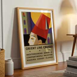 Art Deco Orient Line Cruise Poster - 1930S Mediterranean Travel Print - thumbnail 3
